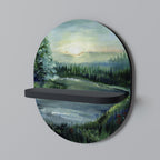 FOREST SUNSET Art Shelf