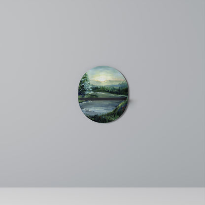 FOREST SUNSET Art Shelf