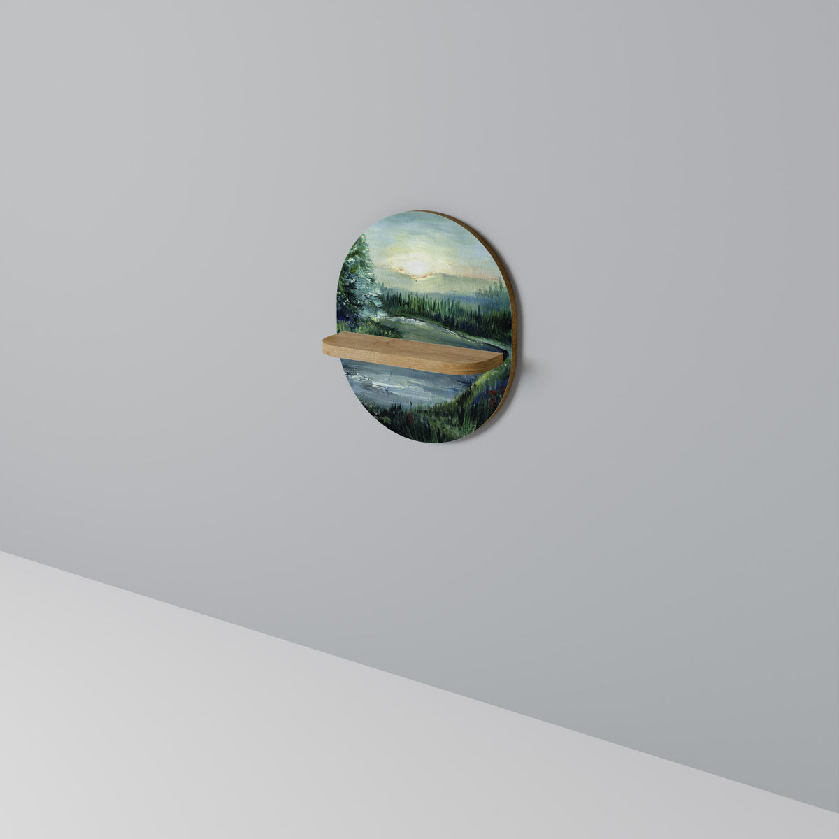 FOREST SUNSET Art Shelf