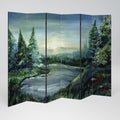 FOREST SUNSET 6-Panel Room Divider