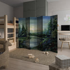 FOREST SUNSET 6-Panel Room Divider