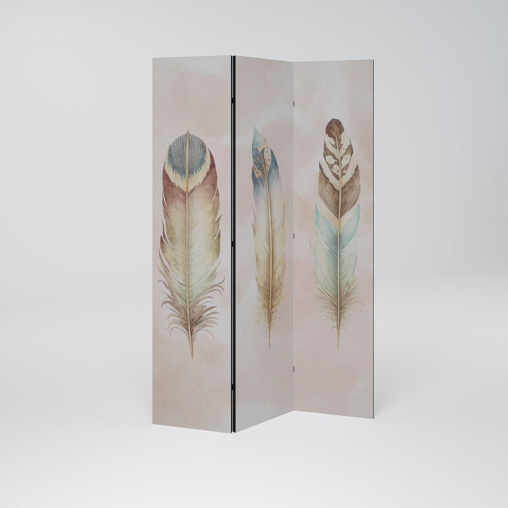 Séparateur de pièce décoratif à 3 panneaux DELIQUESCE