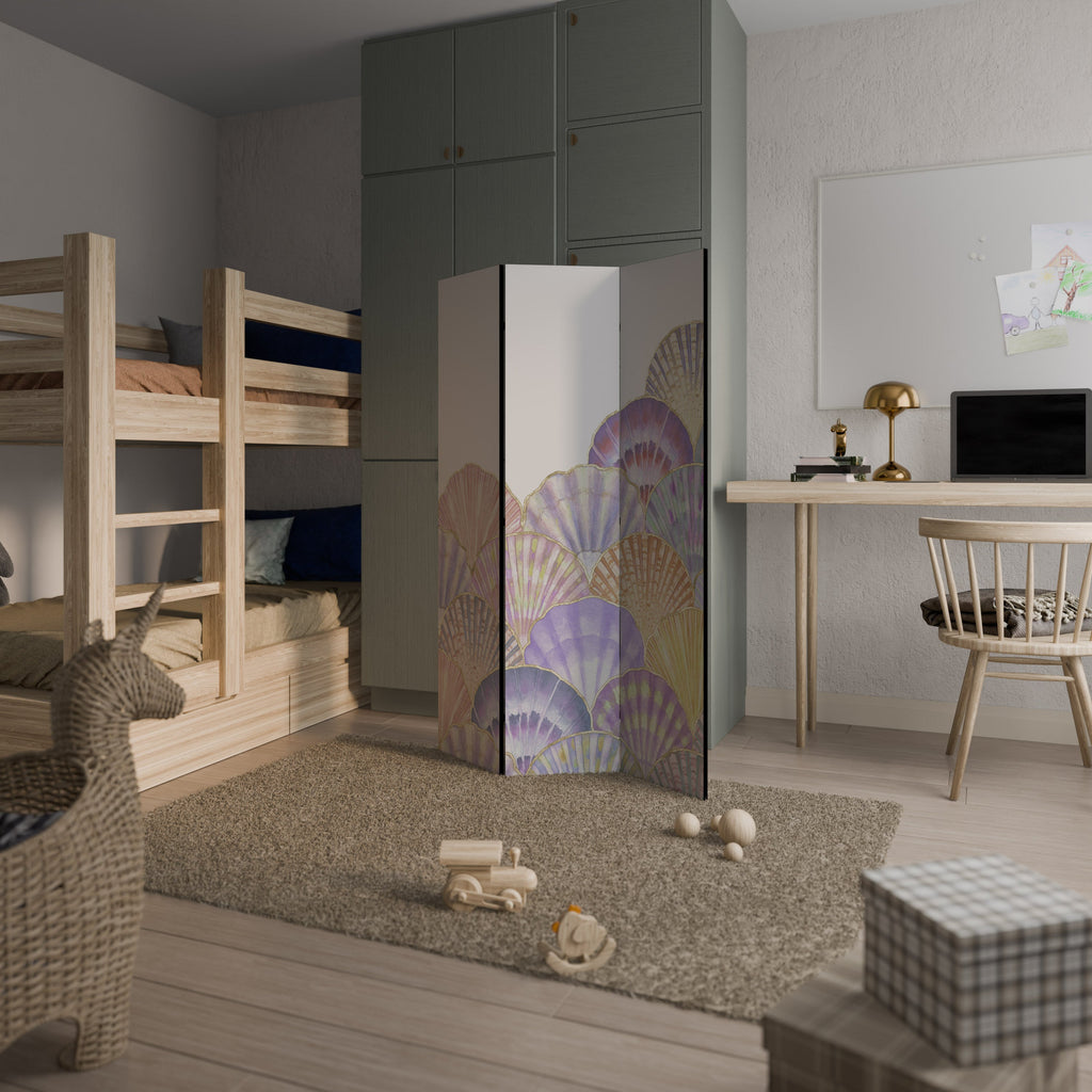 Paravent décoratif à 3 panneaux PASTEL OCEAN DREAMS