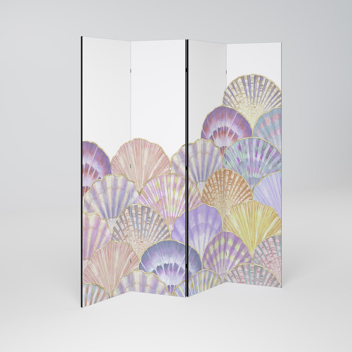 PASTEL OCEAN DREAMS 4-Panel Room Divider