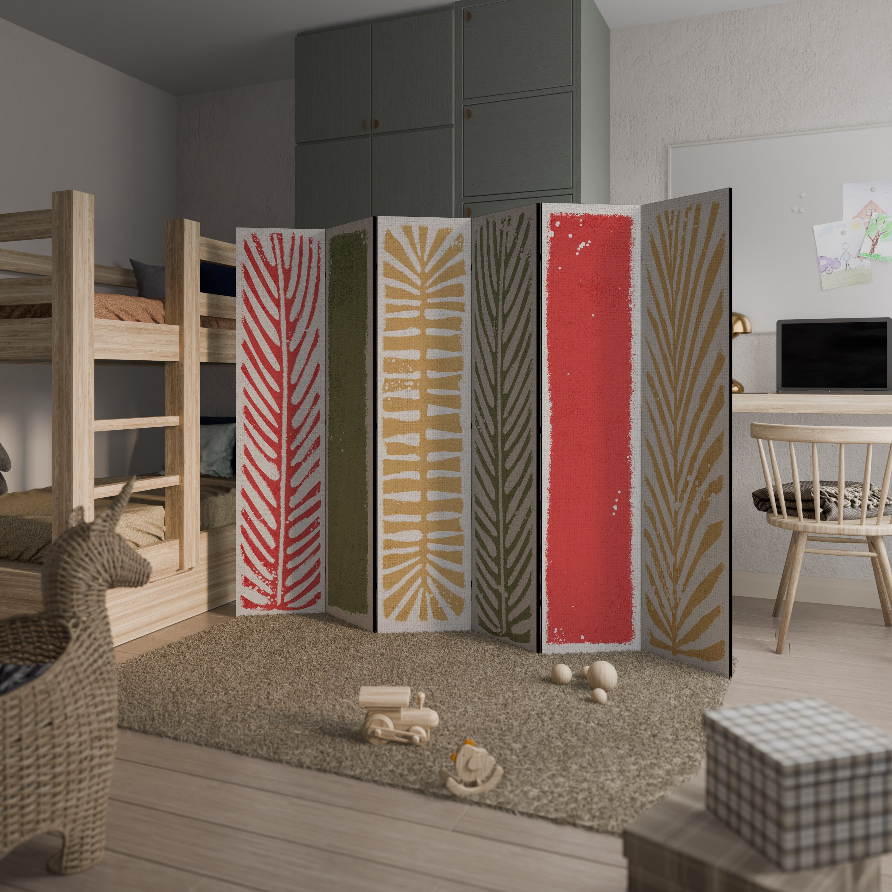 GREENERY WALK 6-Panel Room Divider