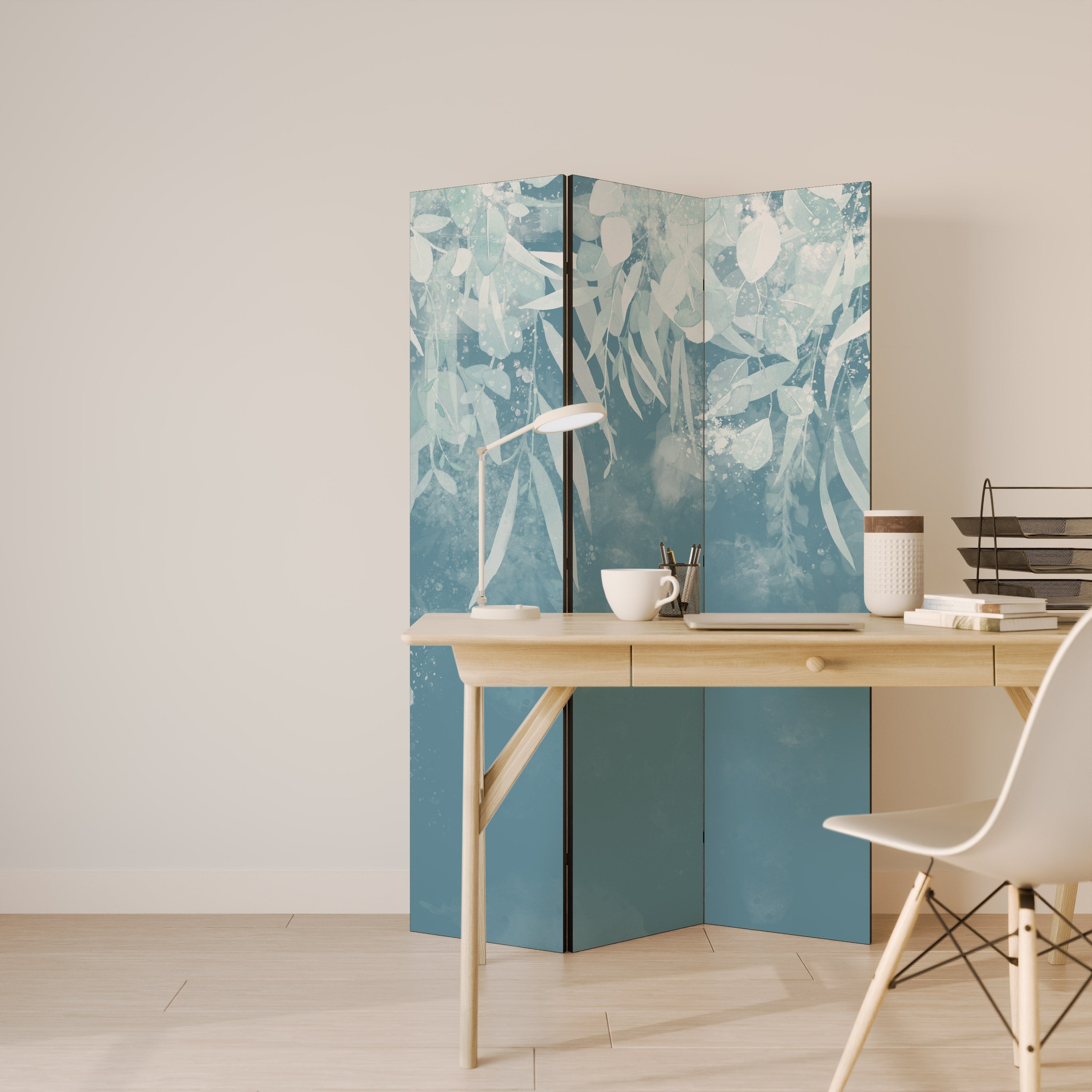 Séparateur de pièce décoratif à 3 panneaux ÉLÉGANT NATURES EMBRACE