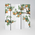 GORGEOUS ORANGE 5-Panel Room Divider