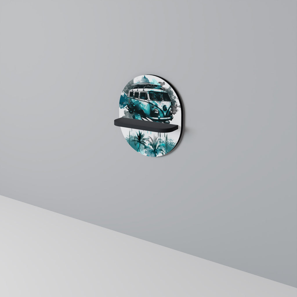 Étagère d'art ovale CARAVELLE LEGEND en finition noire