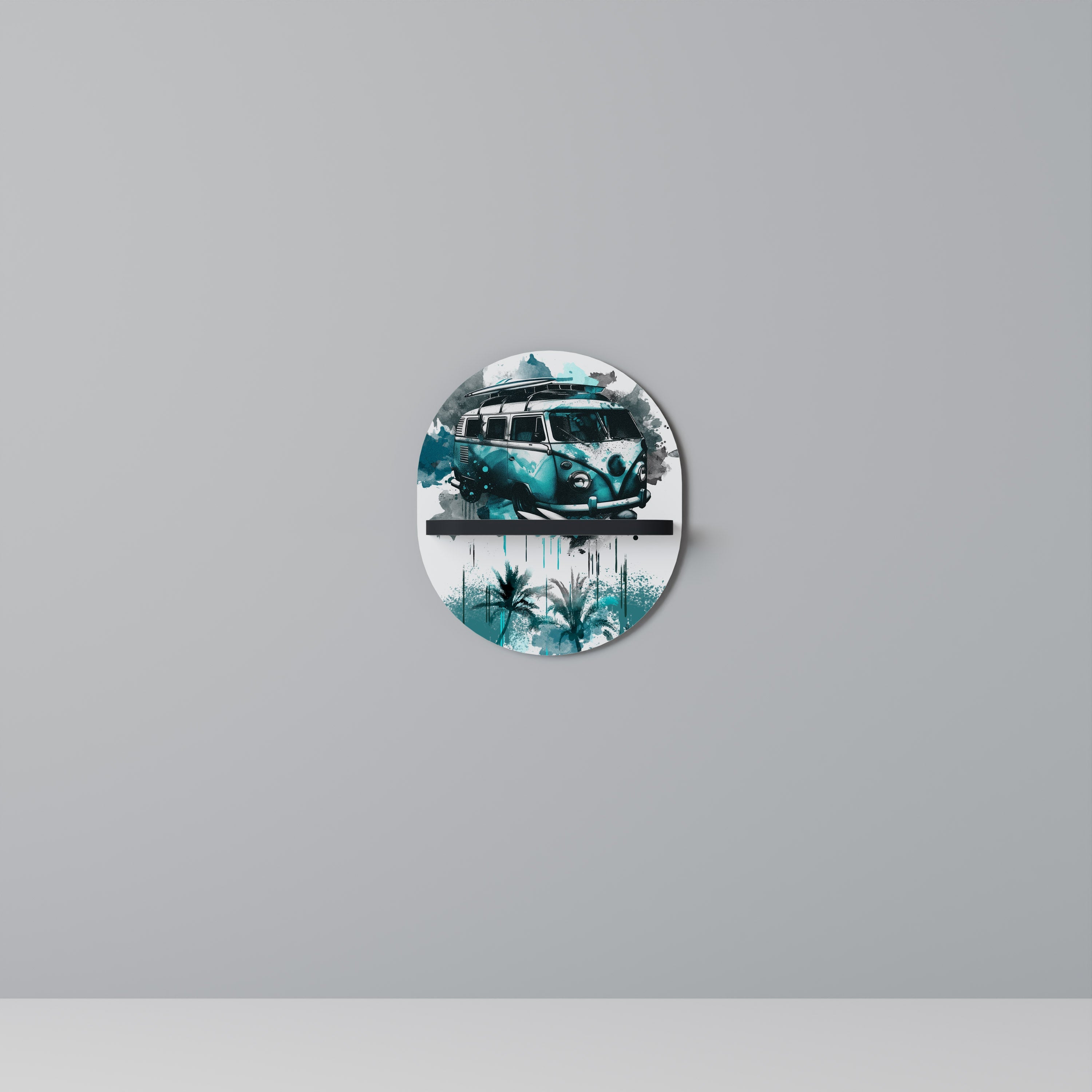 Étagère d'art ovale CARAVELLE LEGEND en finition noire