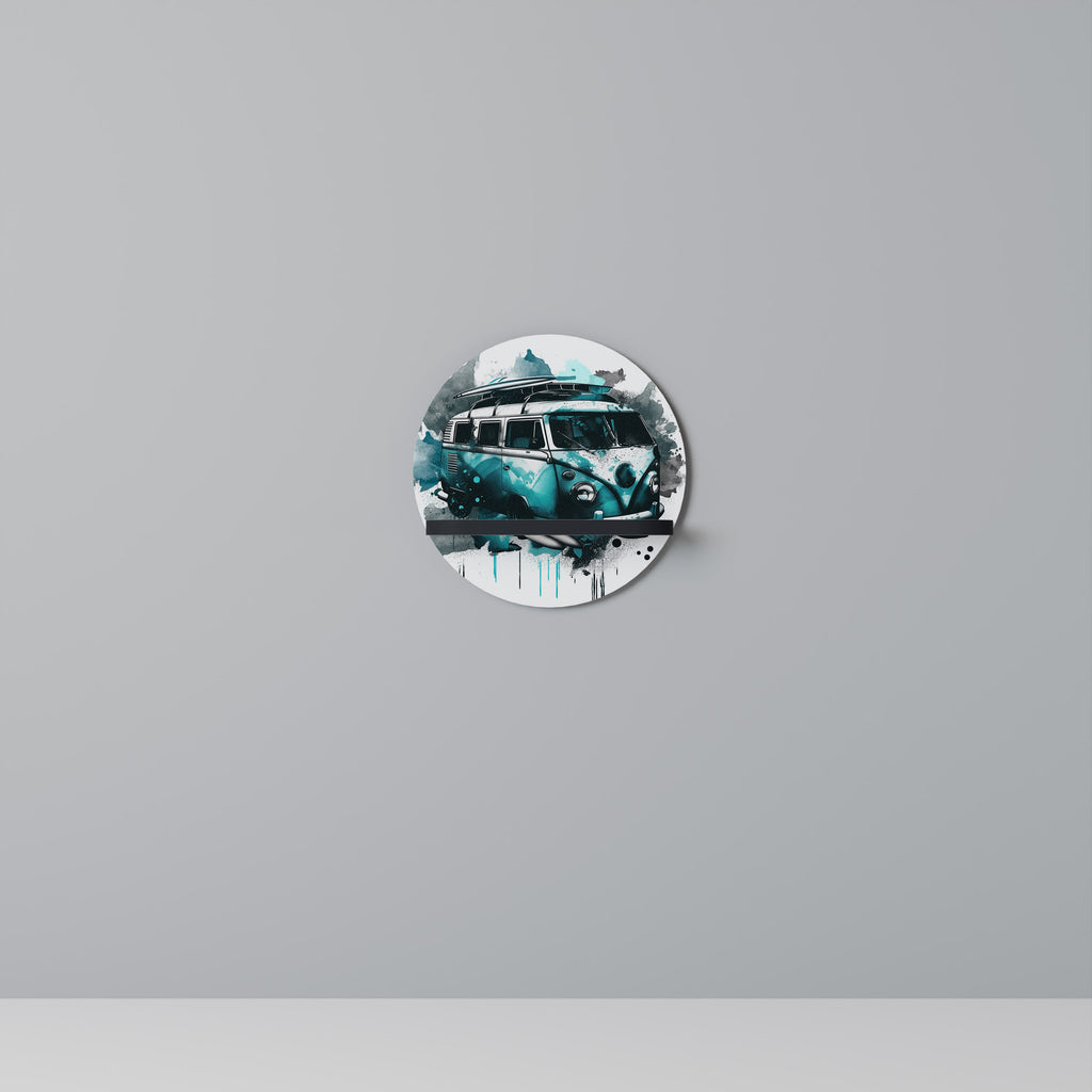 Étagère d'art ronde CARAVELLE LEGEND en finition noire