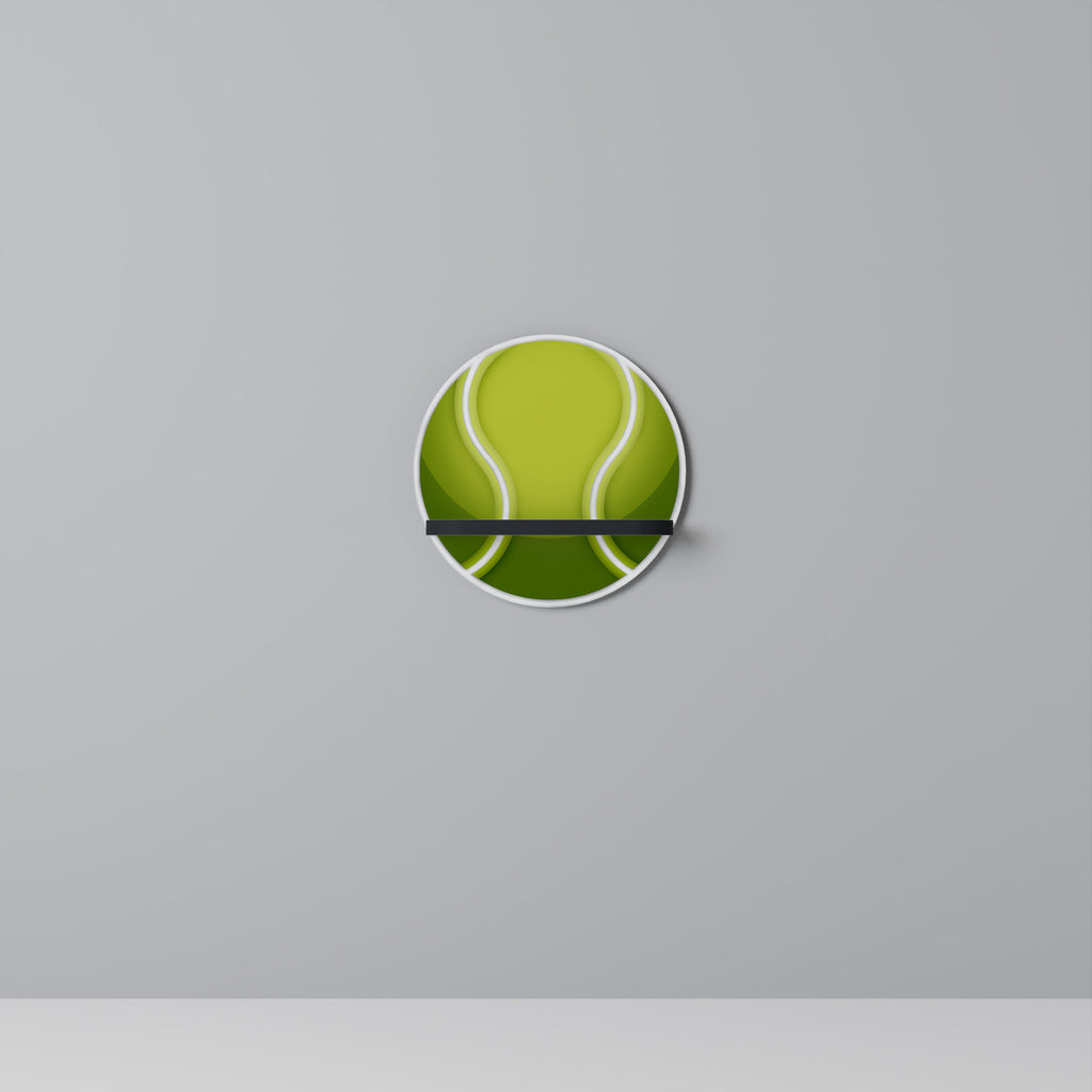 Étagère d'art ronde TENIS POINT en finition noire