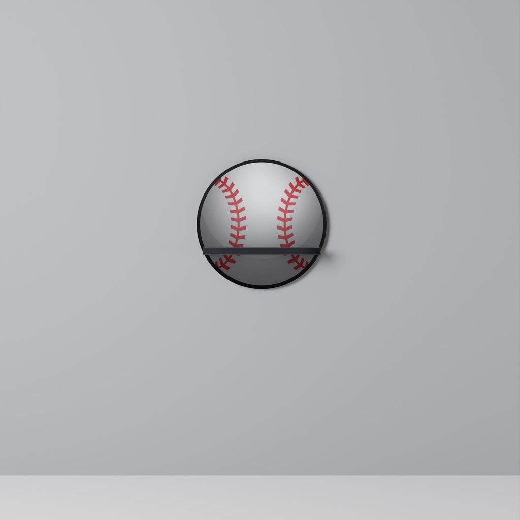 Étagère d'art ronde BASEBALL AlLURE en finition noire