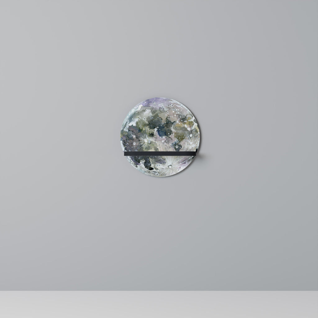 Étagère ronde MOON WANDER en finition noire