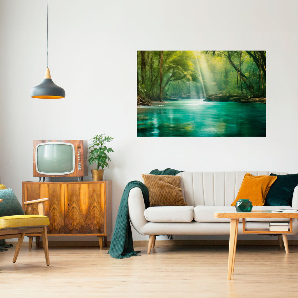 Affiche horizontale autocollante SERENE REFLECTIONS