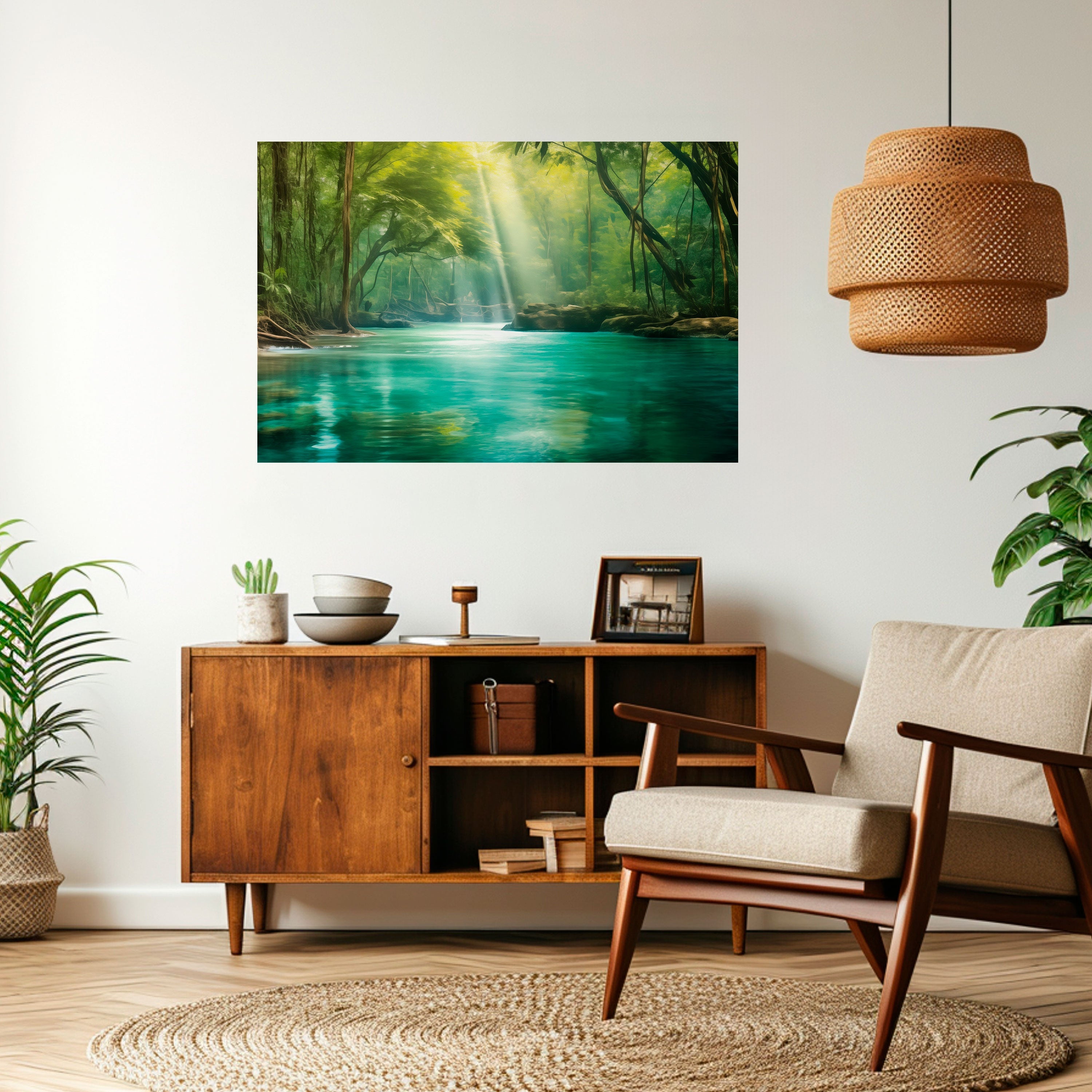 Affiche horizontale autocollante SERENE REFLECTIONS