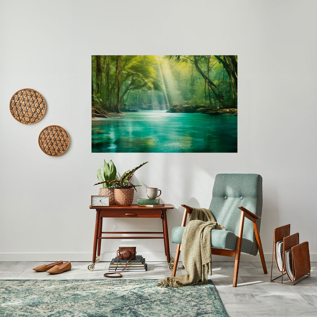 Affiche horizontale autocollante SERENE REFLECTIONS