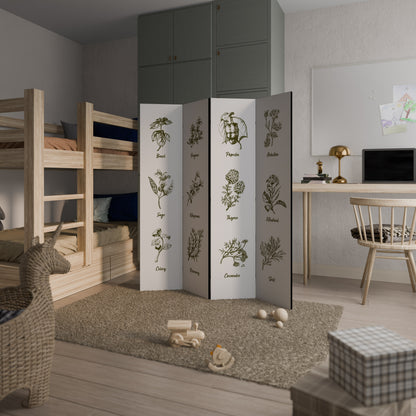 HERBAL FINESSE - ENG 4-Panel Room Divider