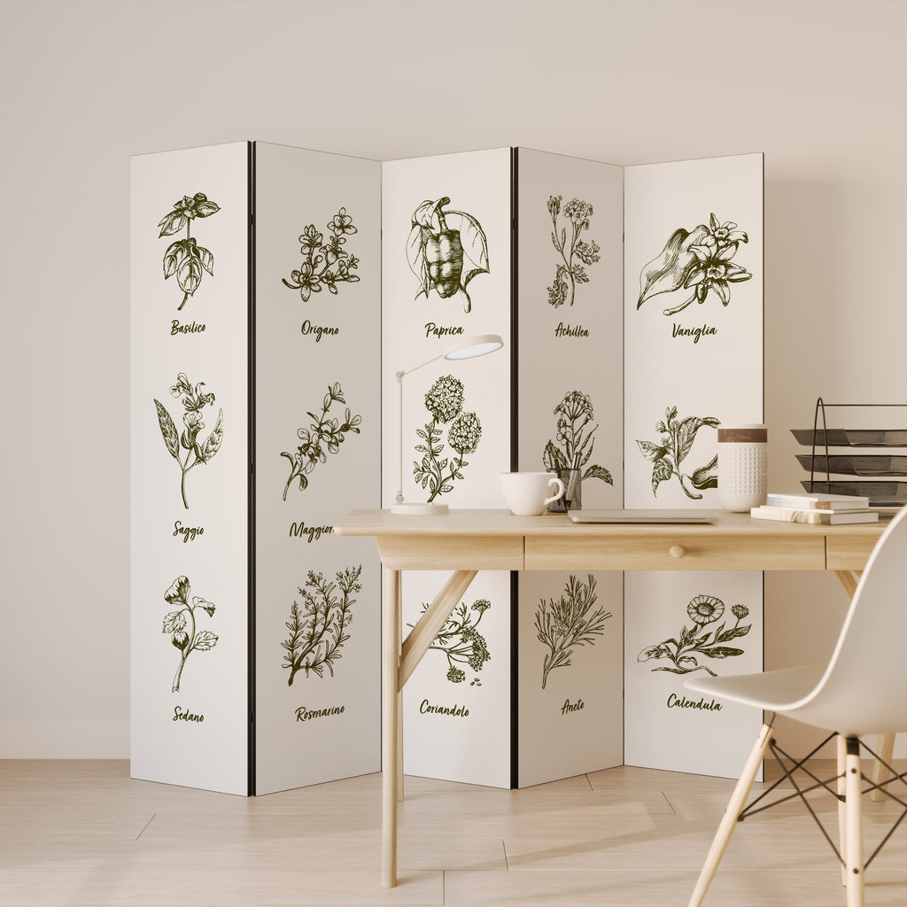HERBAL FINESSE - IT 5-Panel Room Divider