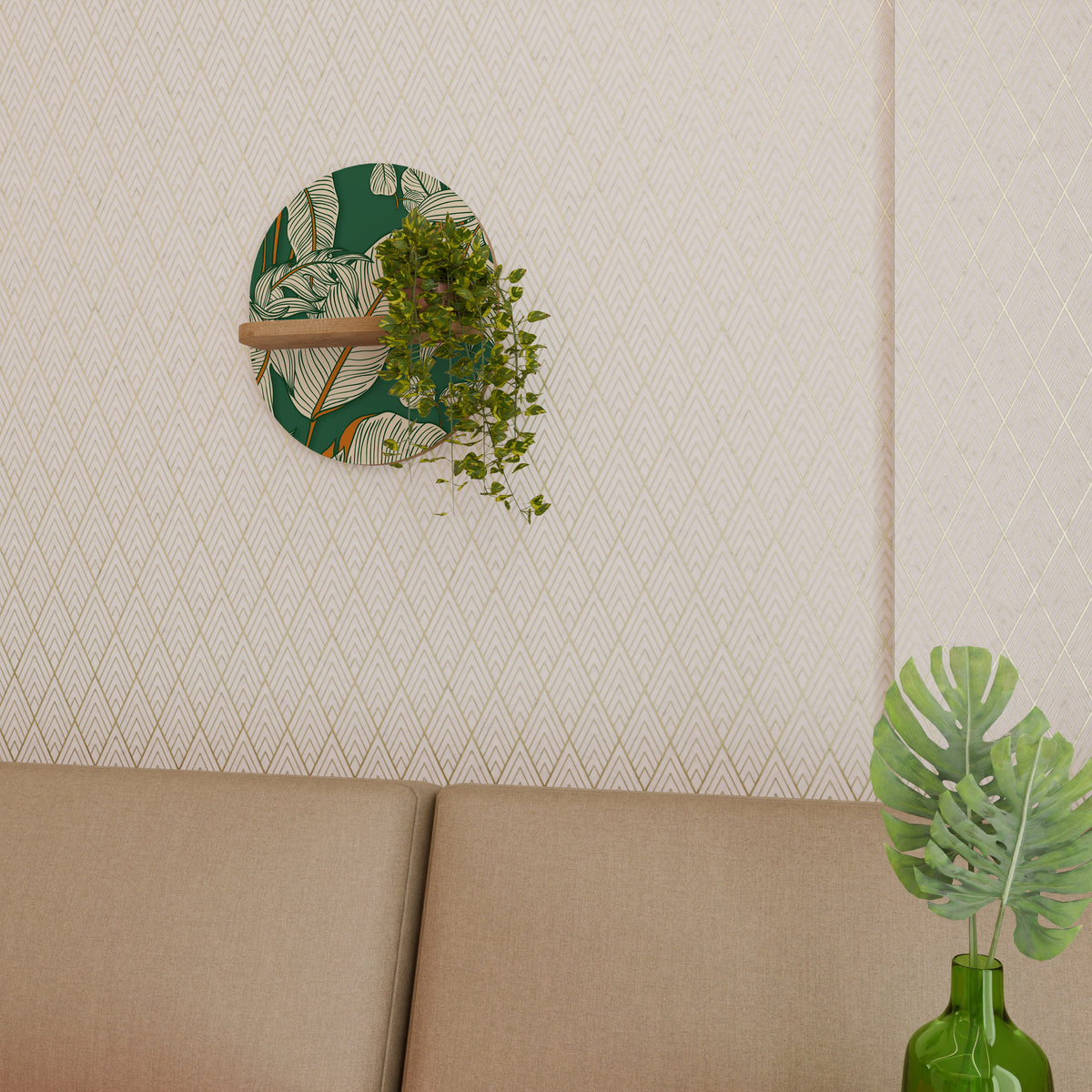 VERDANT PLEASURES Art Shelf