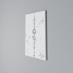 GALAXY OUTLINE Vertical Canvas Print