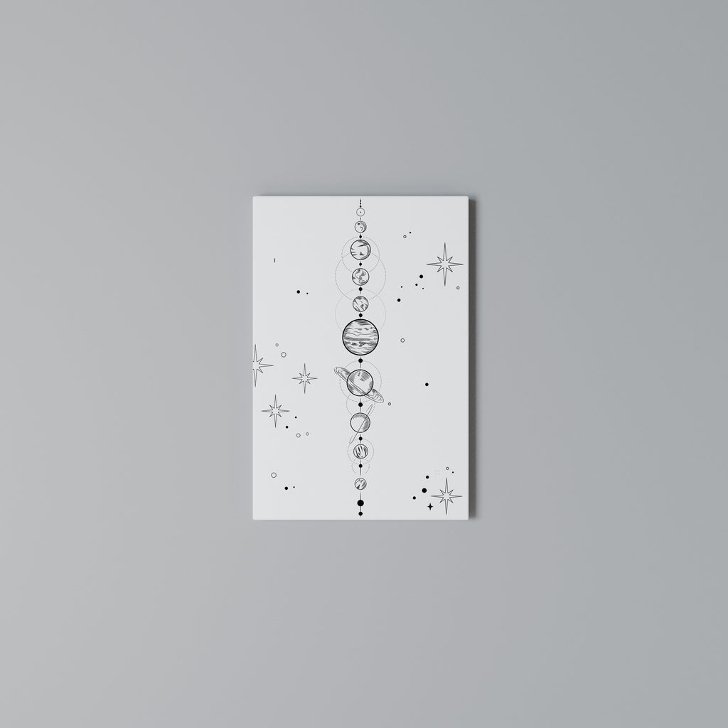 GALAXY OUTLINE Vertical Canvas Print
