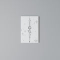 GALAXY OUTLINE Vertical Canvas Print