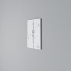 GALAXY OUTLINE Vertical Canvas Print