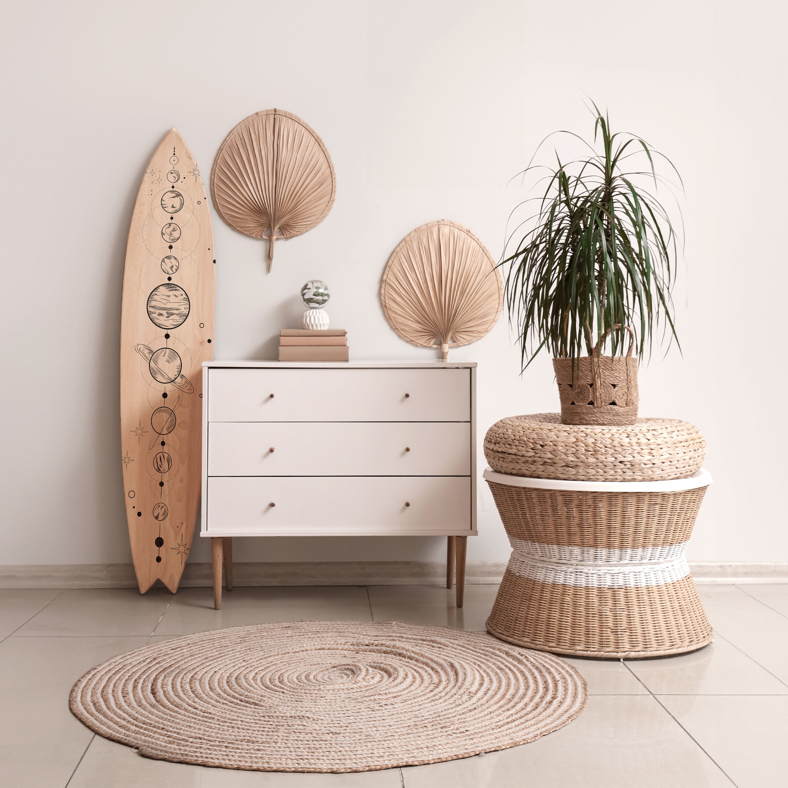 GALAXY OUTLINE Surfboard Decorative Panel