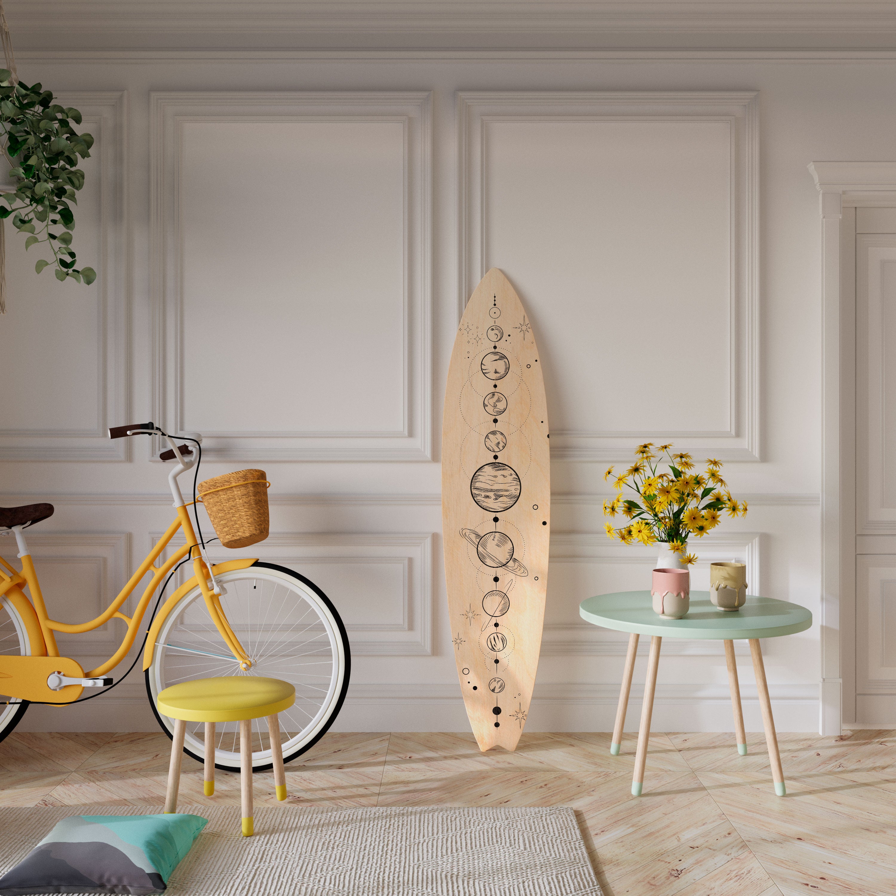 GALAXY OUTLINE Surfboard Decorative Panel
