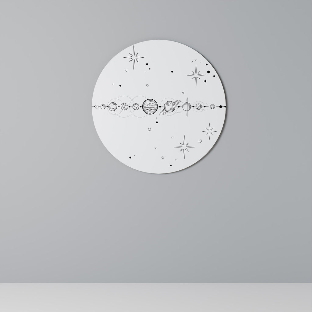 Décoration murale ronde GALAXY OUTLINE