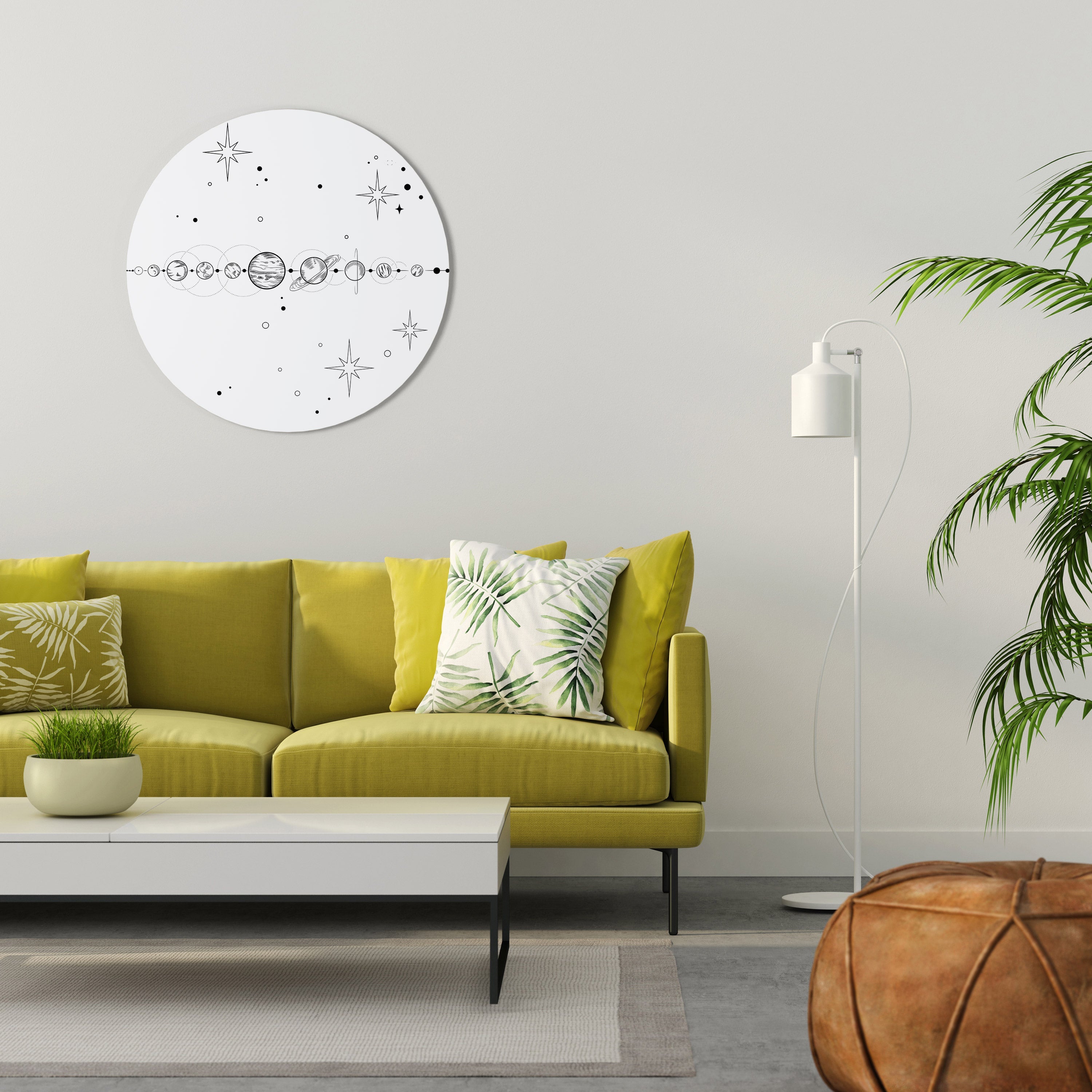 Décoration murale ronde GALAXY OUTLINE