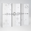 GALAXY OUTLINE 6-Panel Room Divider