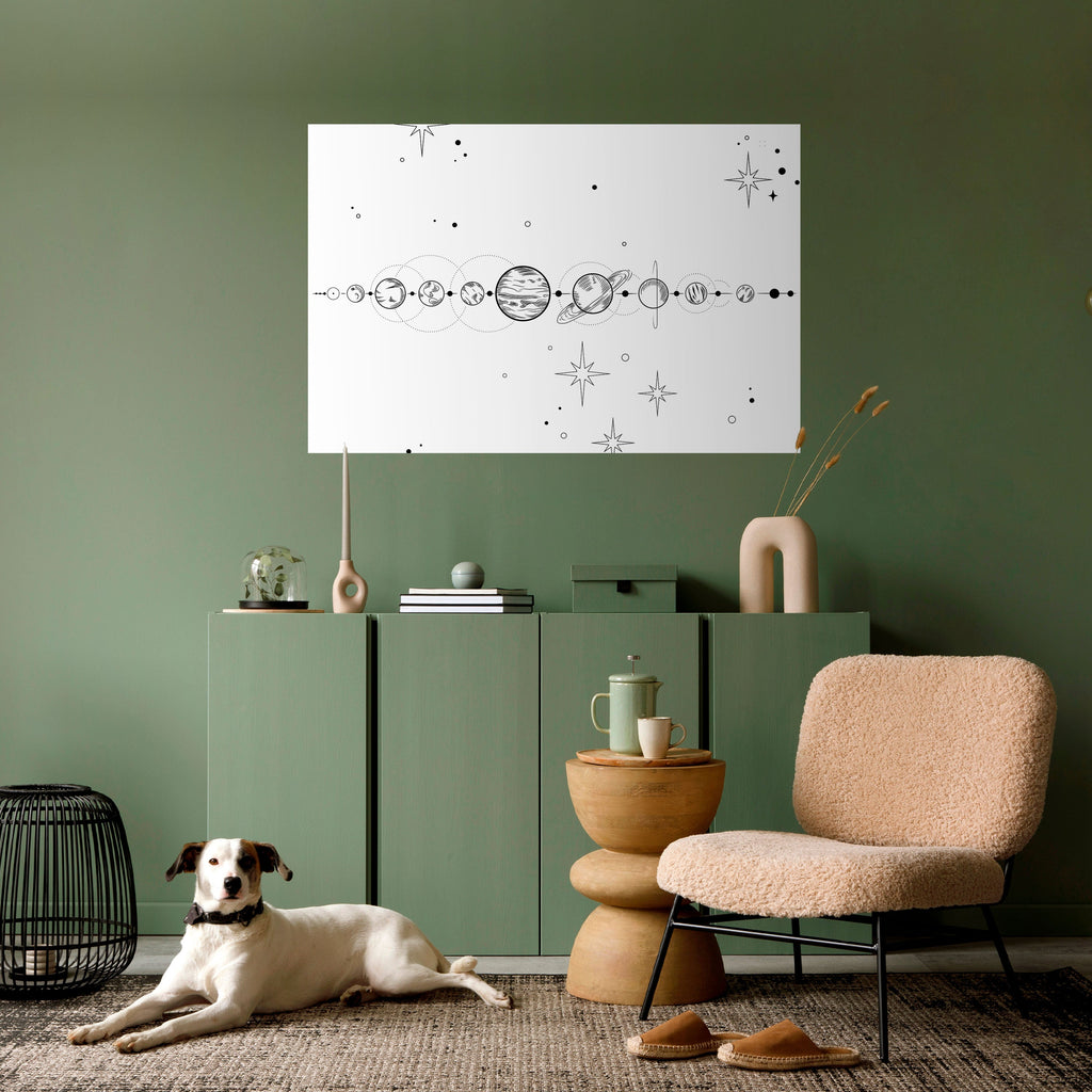 Affiche horizontale autocollante GALAXY OUTLINE