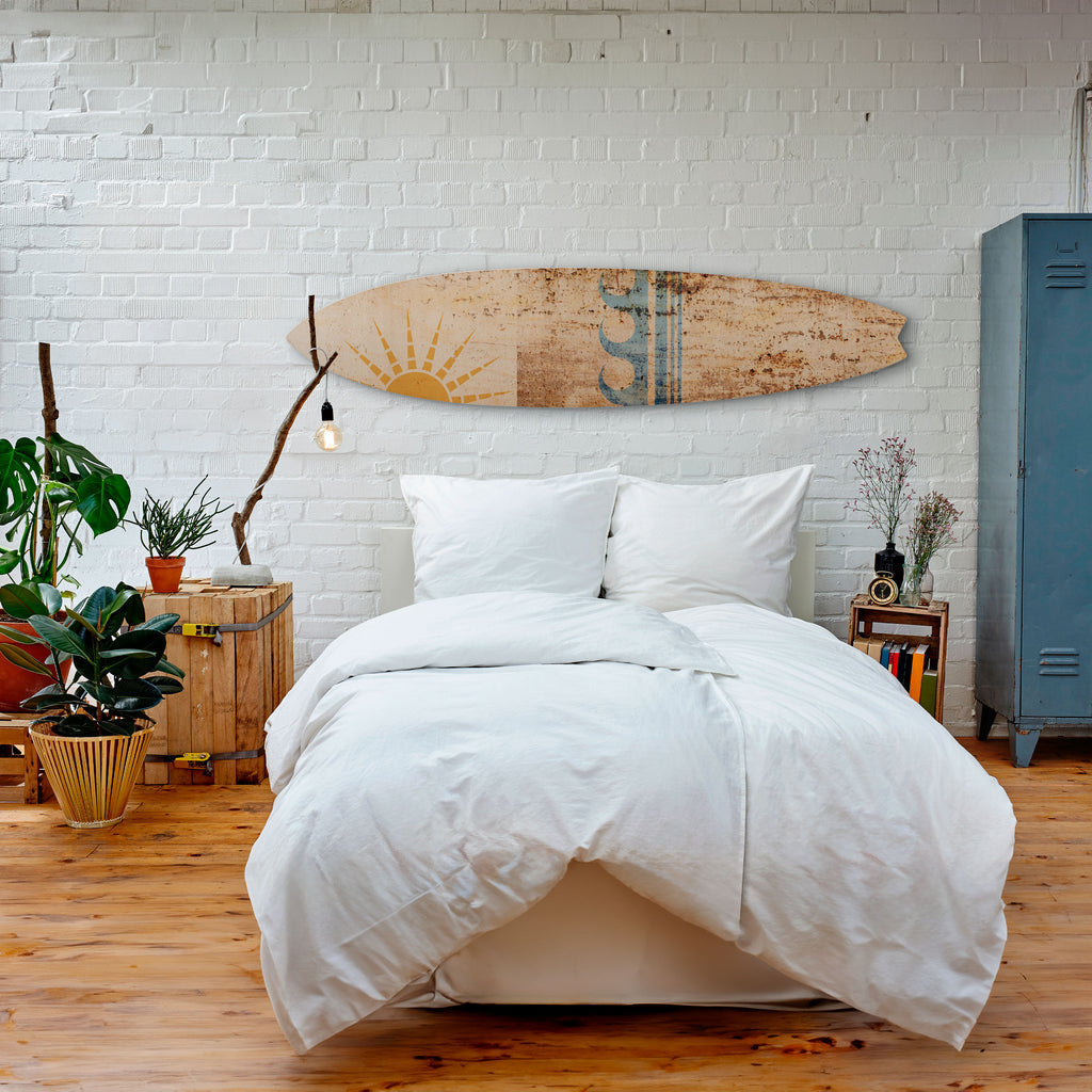 SUN-KISSED WAVES Surfboard Decorative Panel