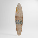 SUN-KISSED WAVES Surfboard Decorative Panel