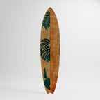 PALM LEAF SURFBOARD Surfboard Decorative Panel