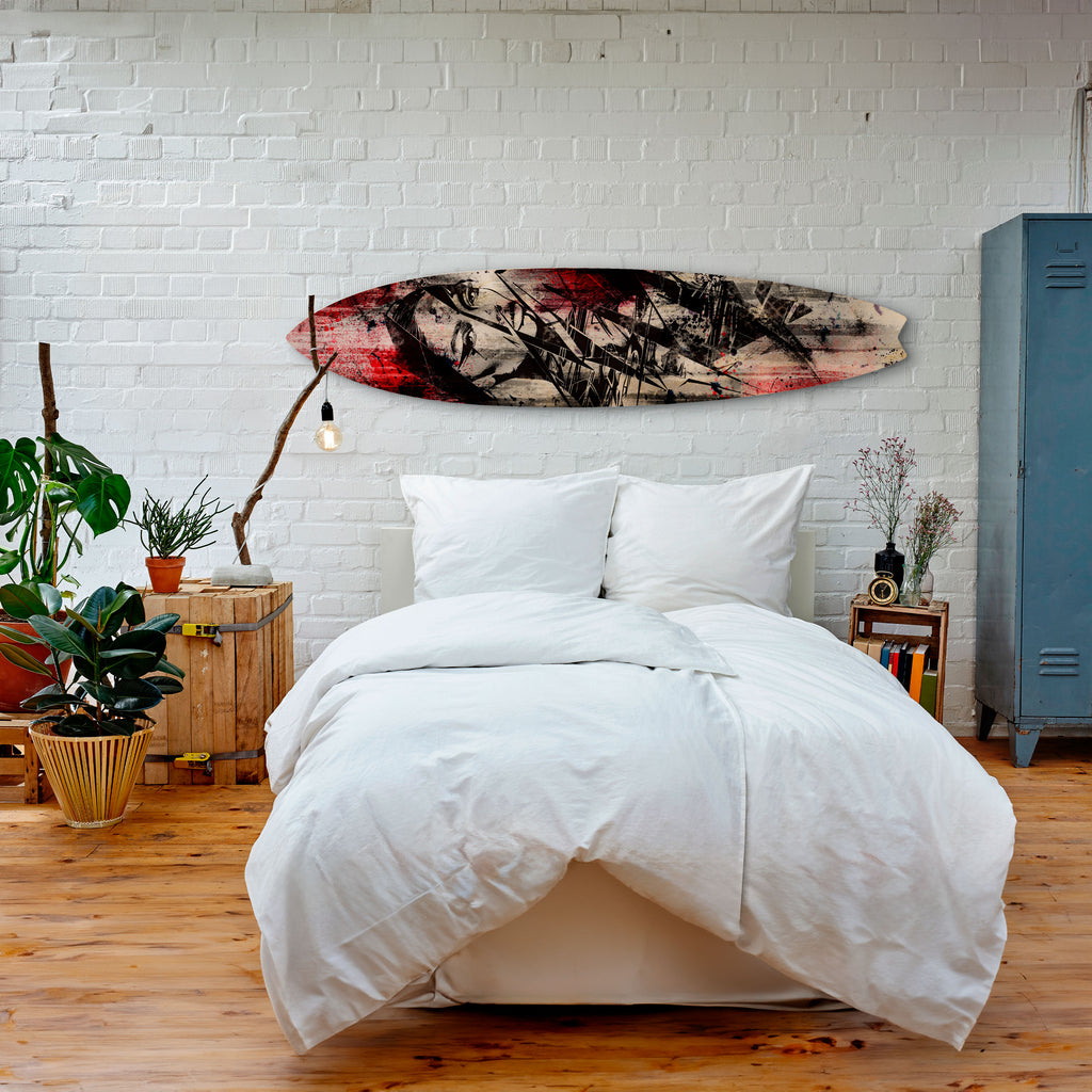 CRIMSON ECHO Surfboard Decorative Panel