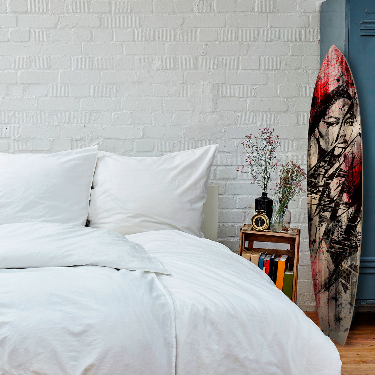 CRIMSON ECHO Surfboard Decorative Panel