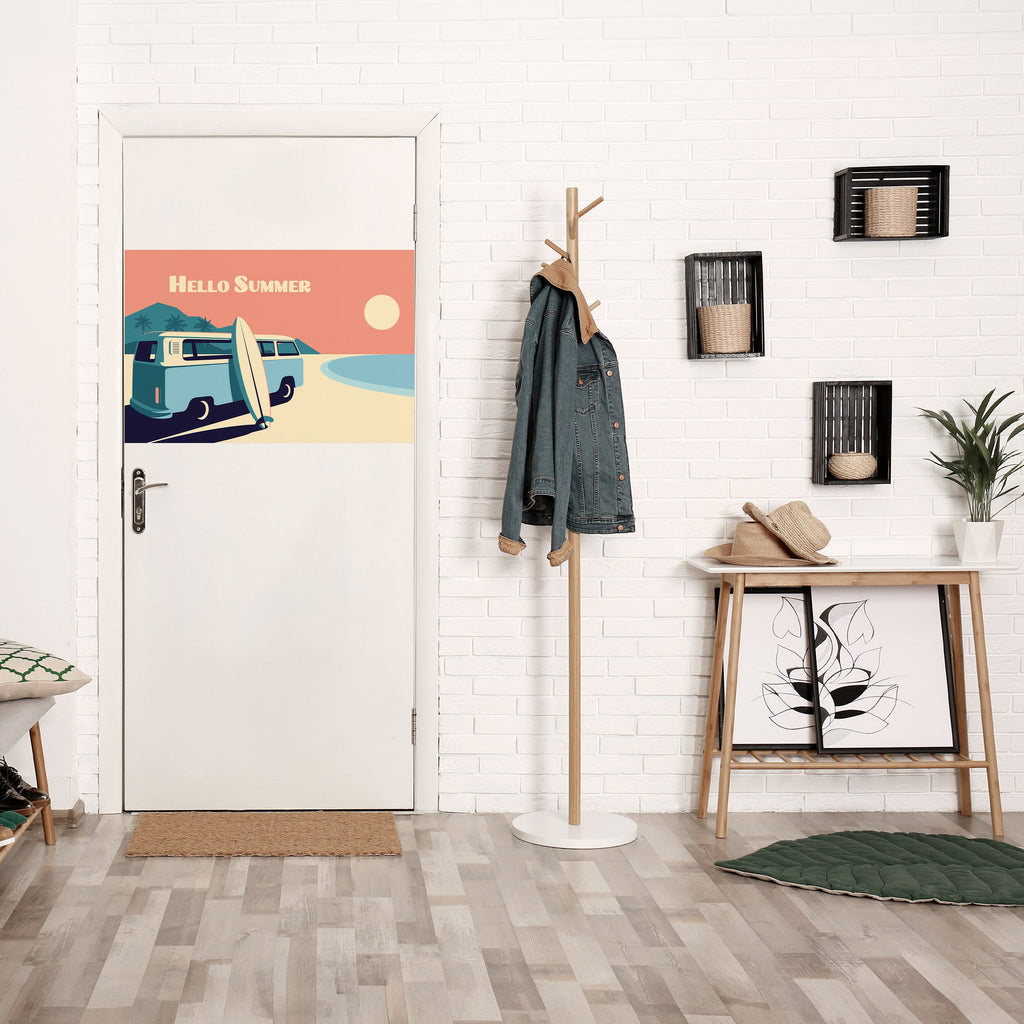 Affiche horizontale autocollante HELLO SUMMER