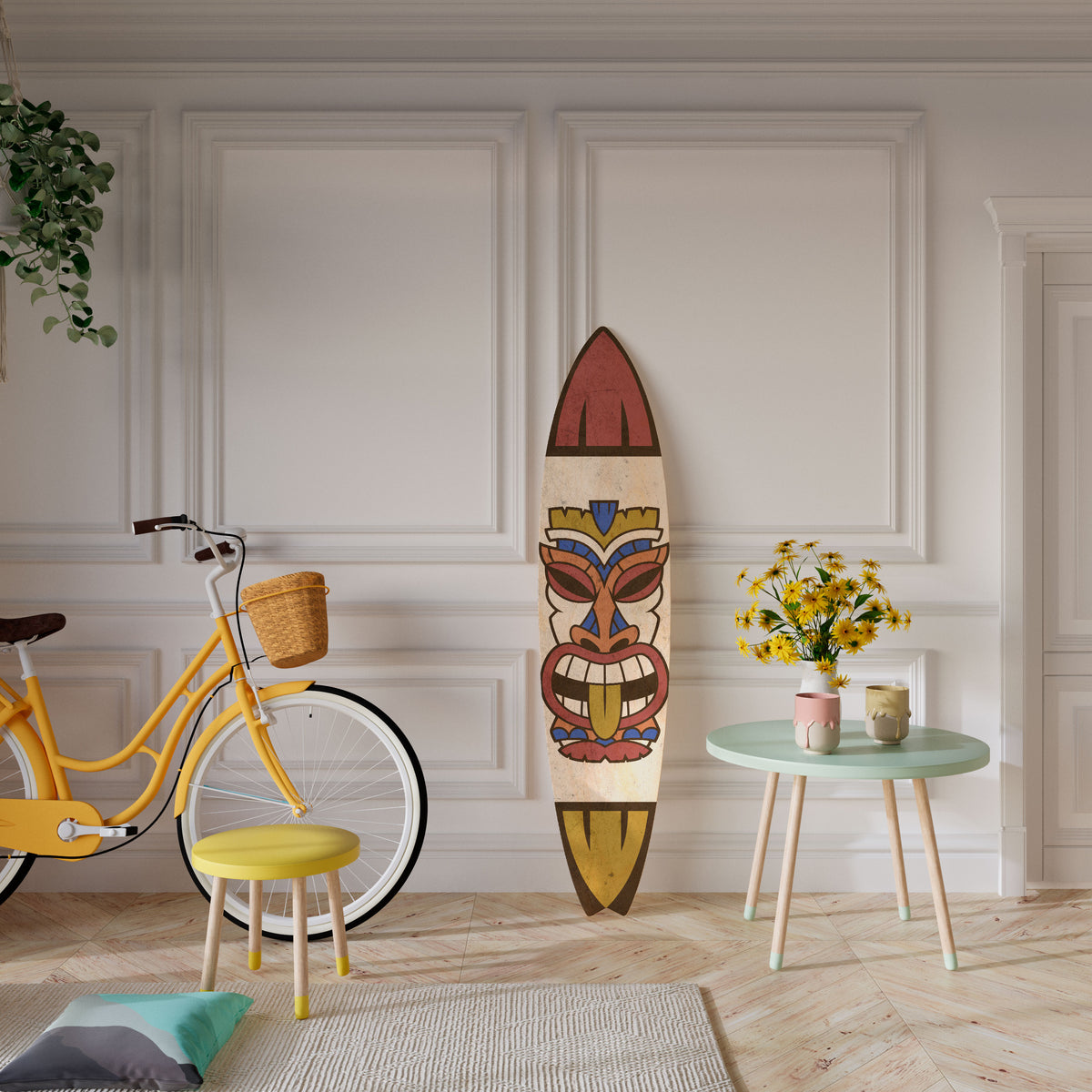TOTEM TIKI Surfboard Decorative Panel
