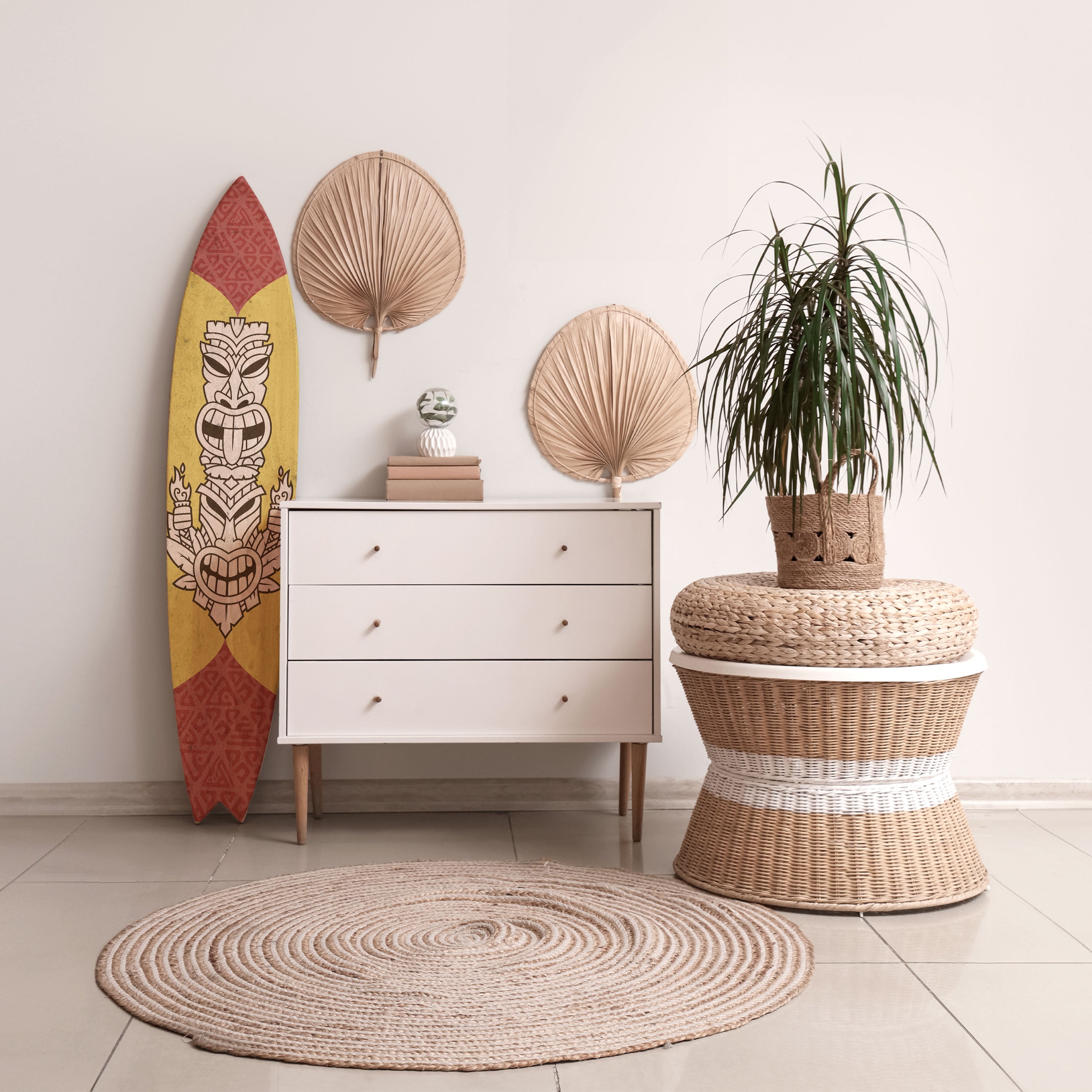 TIKI TOTEM Surfboard Decorative Panel