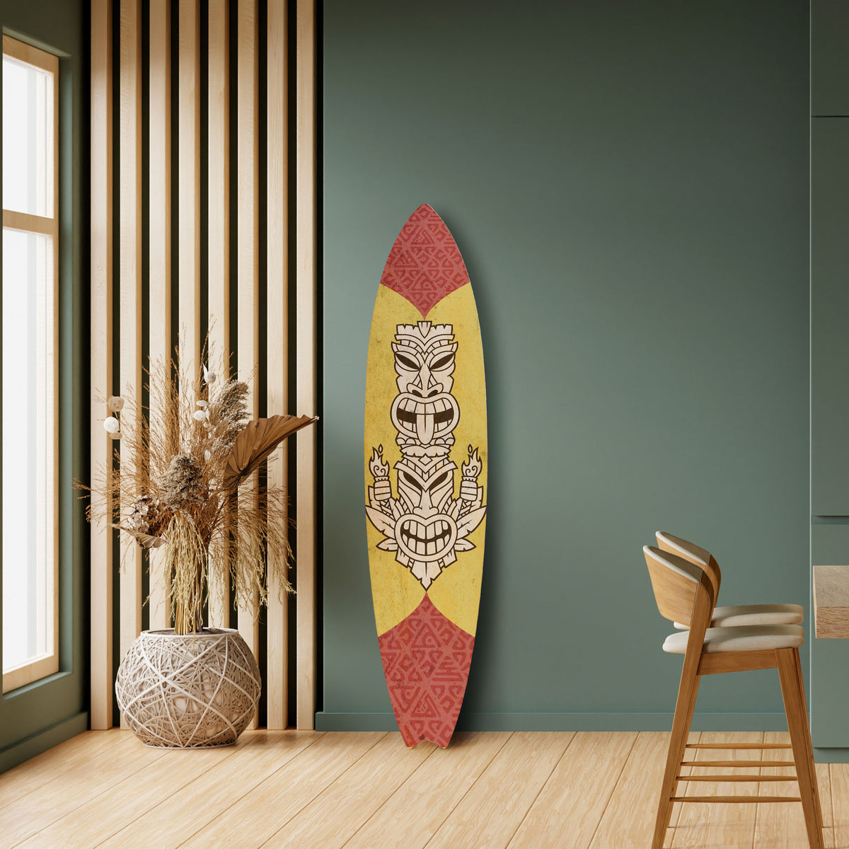 TIKI TOTEM Surfboard Decorative Panel