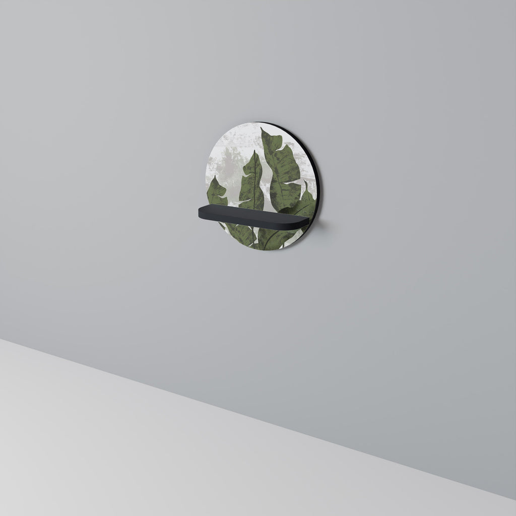 Étagère ronde LEAF ECHO en finition noire