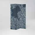 BLUE LEAVES 3-Panel Room Divider