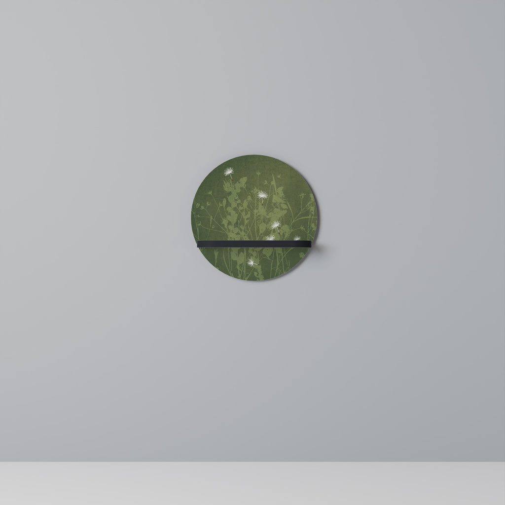 Étagère d'art ronde DANDELION HOLD en finition noire