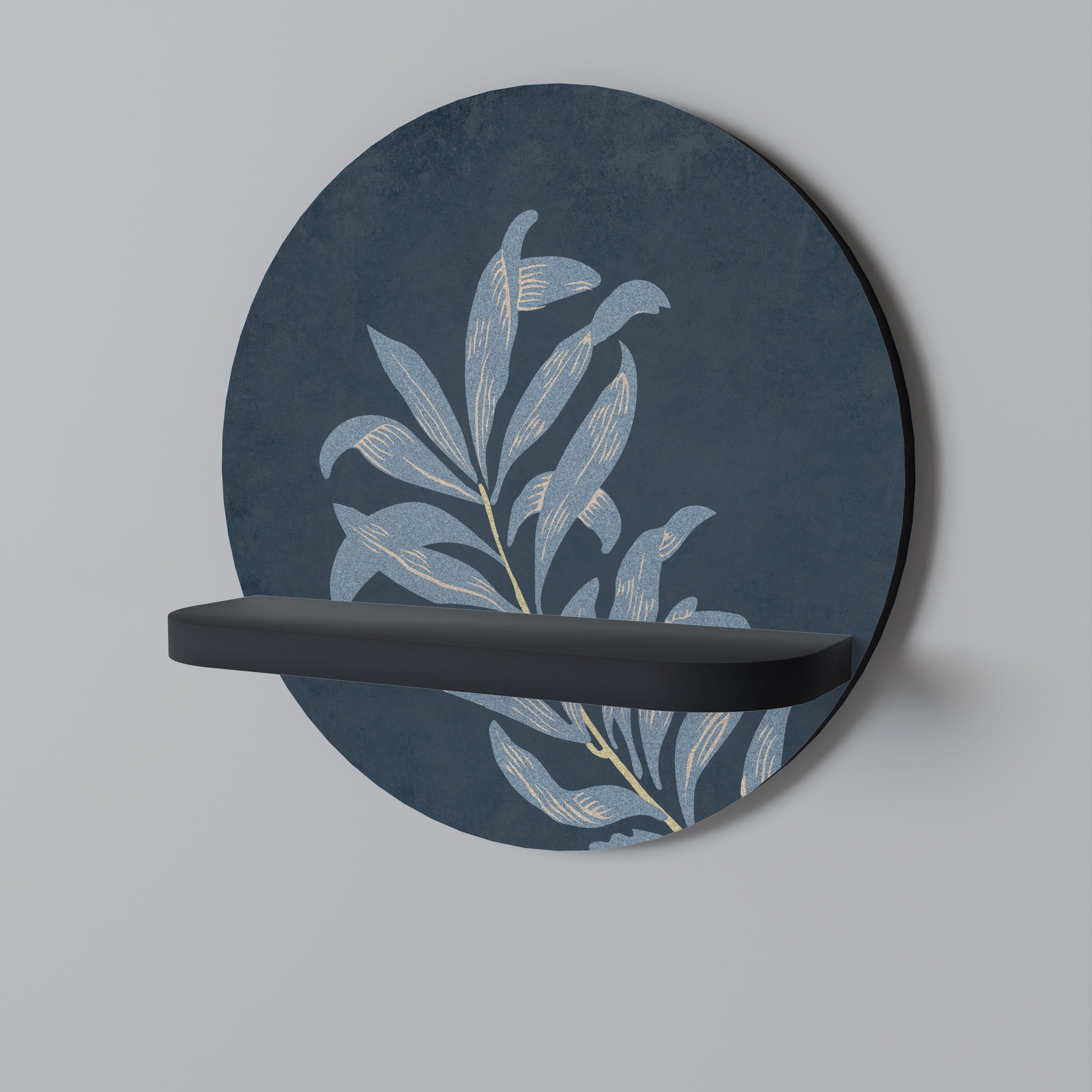 Étagère ronde SHADOW BRANCH en finition noire