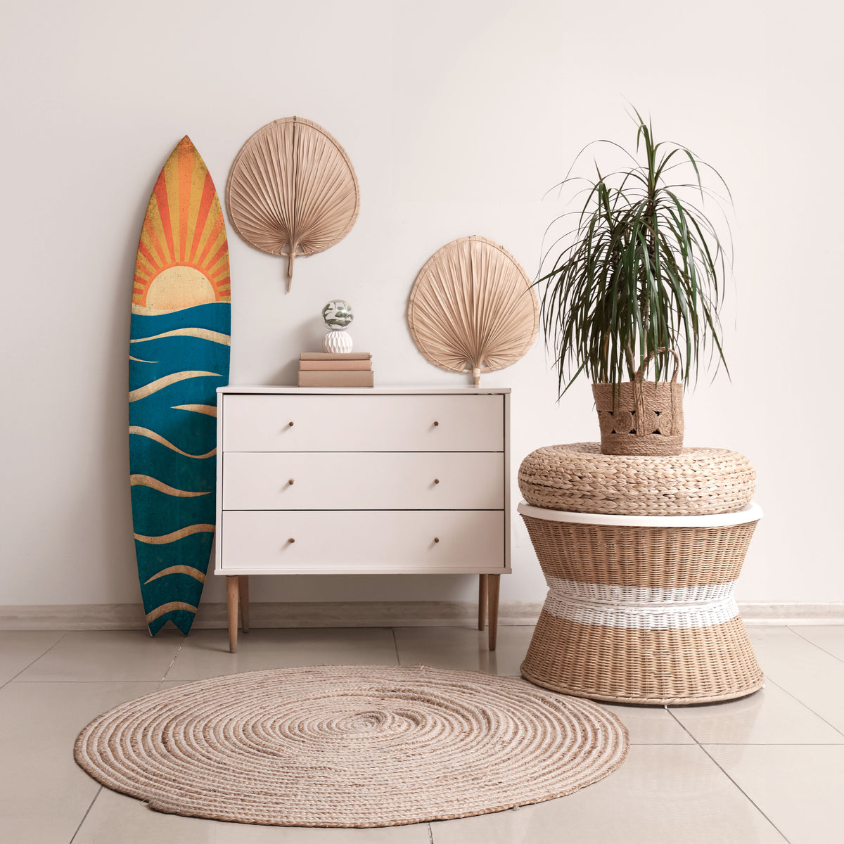 SUNNY SLIDE Surfboard Decorative Panel