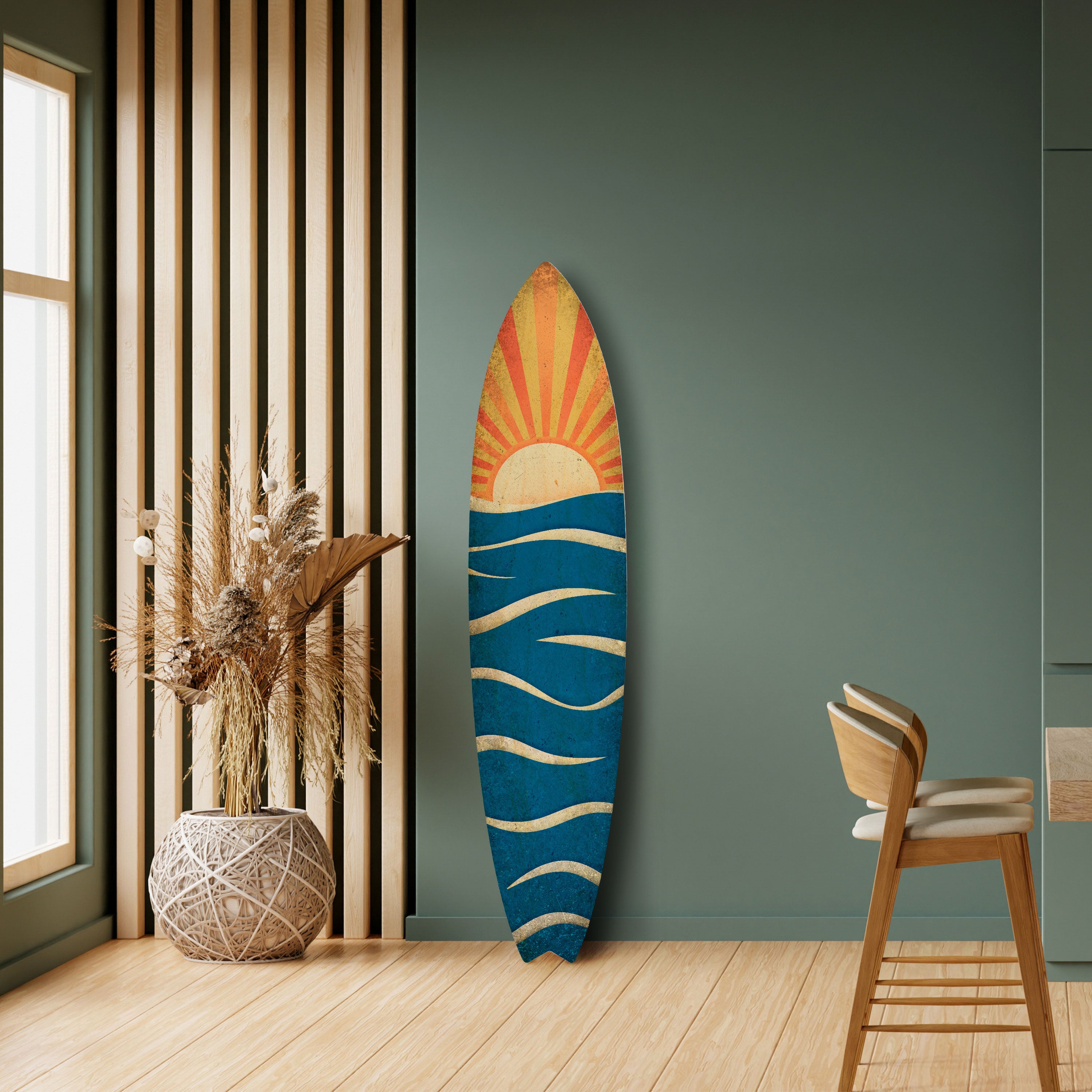 SUNNY SLIDE Surfboard Decorative Panel