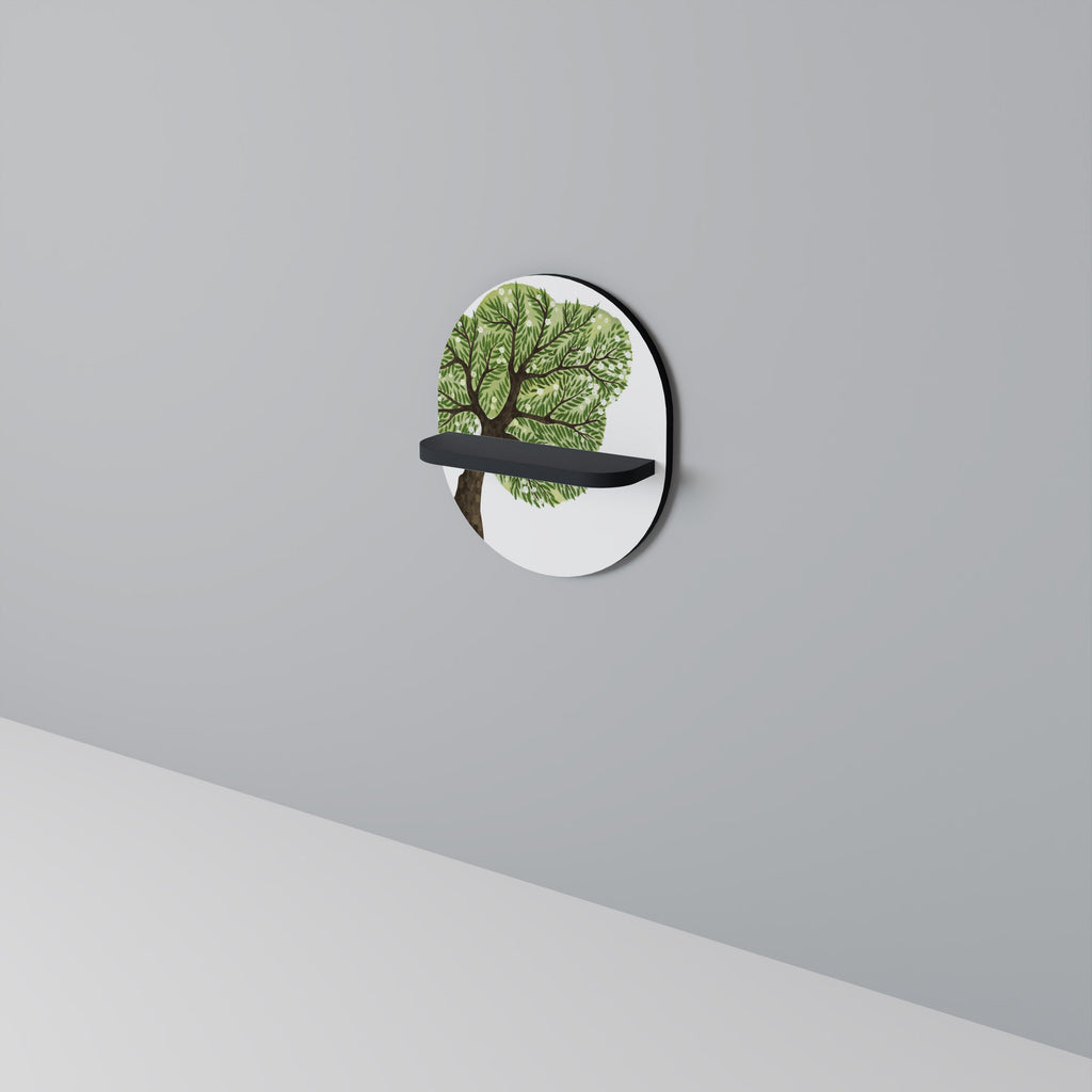 Étagère d'art ovale WILDERNESS DASH en finition noire