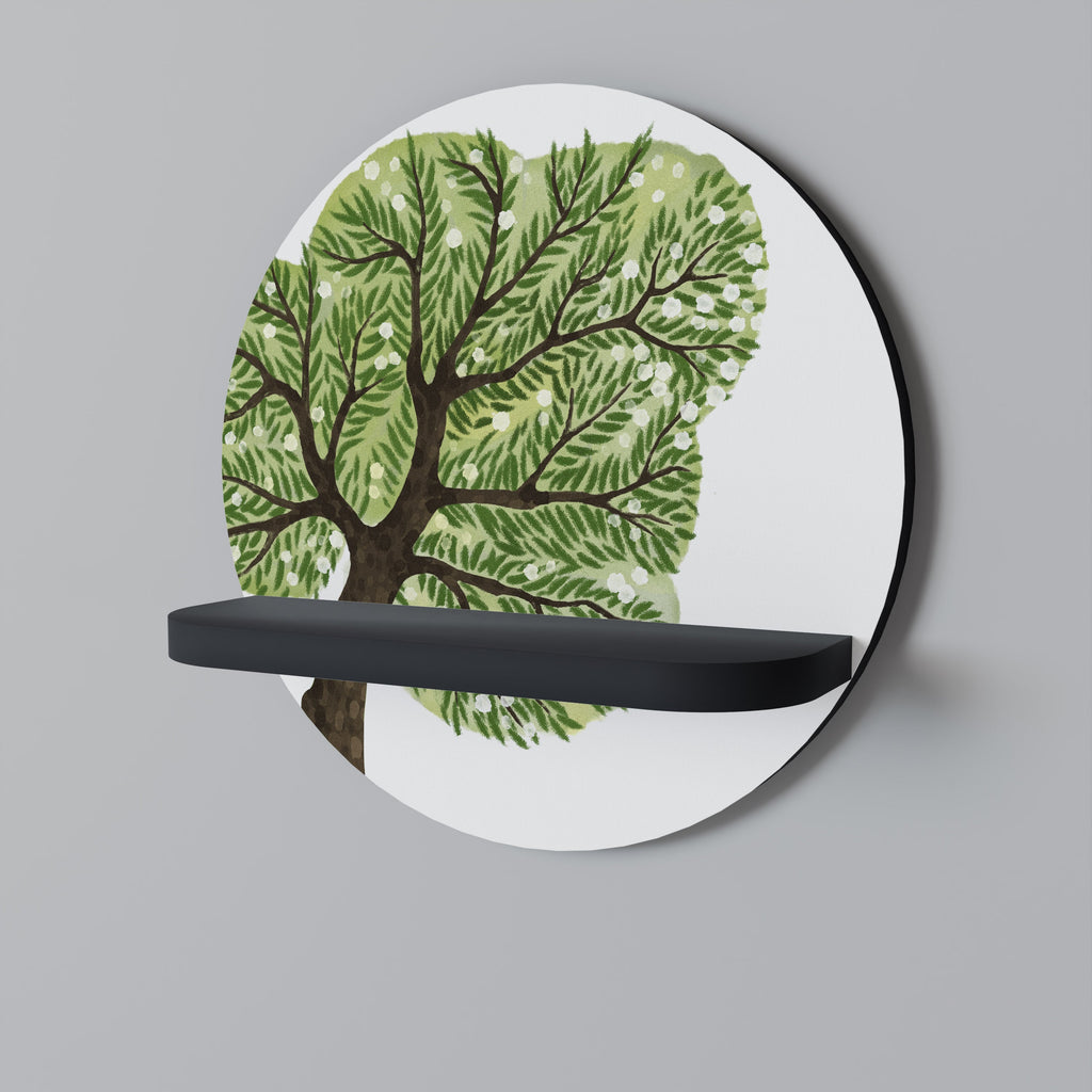 Étagère d'art ronde WILDERNESS DASH en finition noire